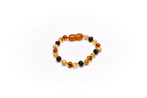Multicolor Raw - Baby Gift Sets Unisex Natural Anti Inflammatory Beads.Teething Pain Reduce Properties Baltic Amber Teething Bracelet or Anklet Raw for Baby 6.5 Inches 