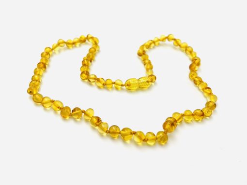 Amber necklace baroque honey